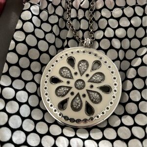 Brighton Reversible Medallion Necklace in Silver